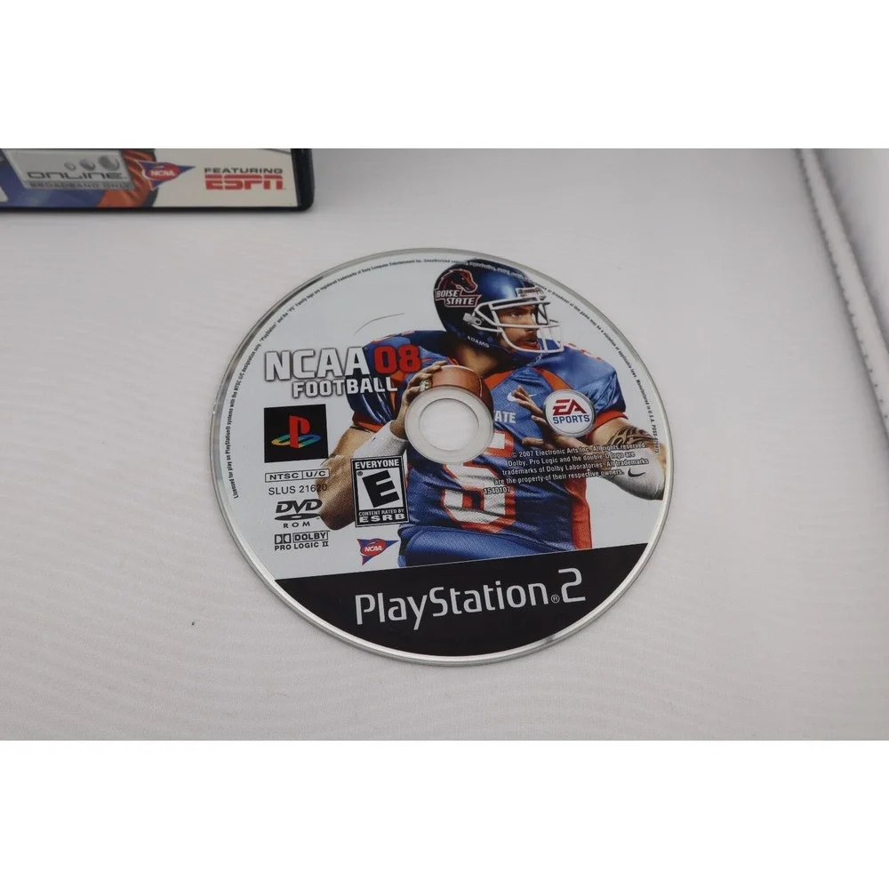 NCAA‎ Football 08 (Sony PlayStation 2, PS2, 2007) Game and Case Tested Working